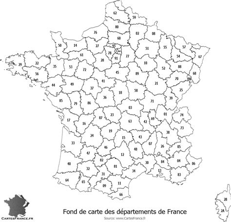 Carte de france seignosse ▶. Carte De France Departement Vierge
