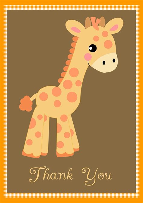 Free Giraffe Birthday And Baby Shower Invitation Templates