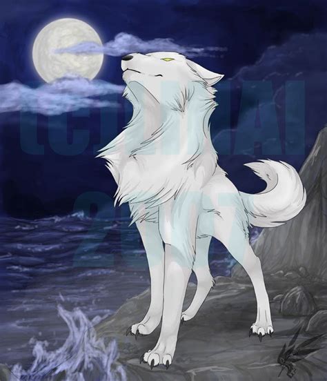 Darkwolf14 Photo Wolf Anime Wolf Wolf With Blue Eyes White Wolf