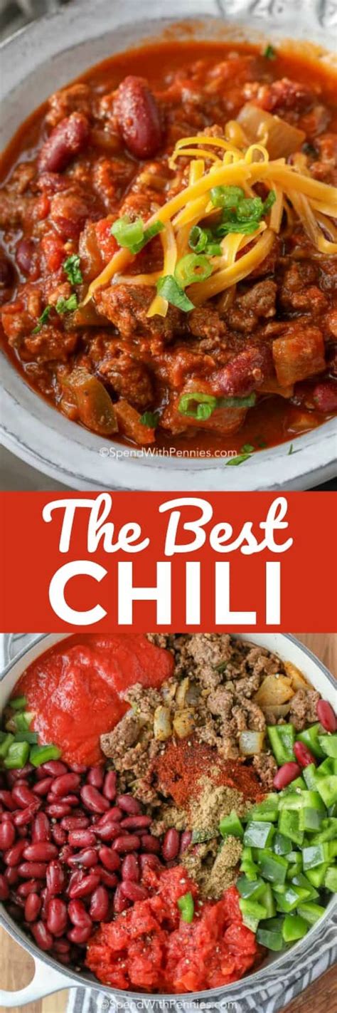 The Best Chili Recipe Easy Recipe Spend With Pennies