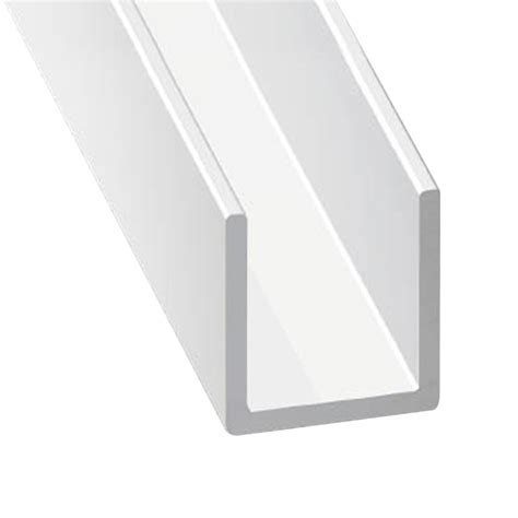 Perfil En U Aluminio Anodizado Lacado Blanco Ref 10754765 Leroy Merlin