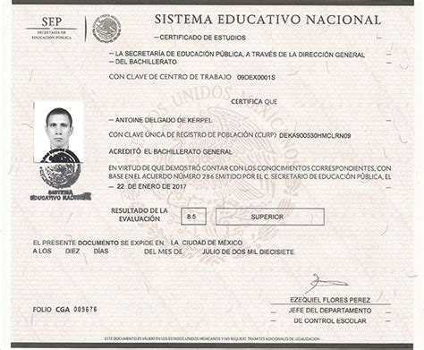 Certificado De Secundaria Jalisco Mide