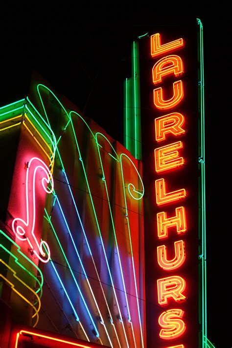 Laurelhurst Theater Neon Sign Portland Oregon Portland Oregon Game