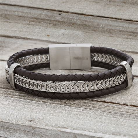 braided-leather-curb-chain-double-wrap-bracelet-brown-brooklyn-exchange-touch-of-modern
