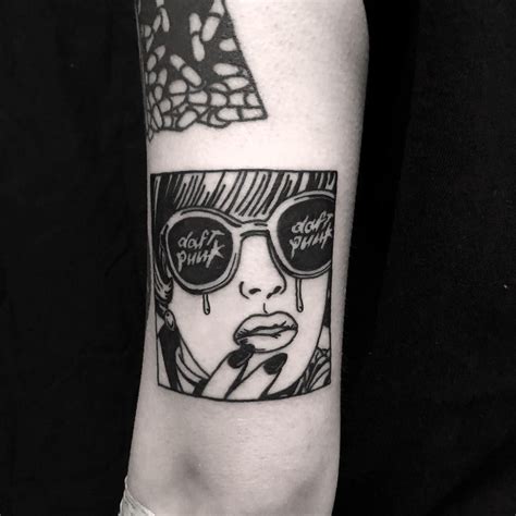 daft punk tattoo on the arm cool arm tattoos name tattoos sleeve tattoos punk tattoo daft