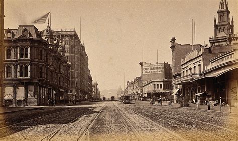 San Francisco California Market Street Showing Trams Photograph Ca