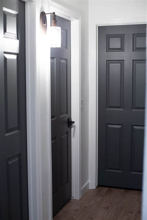 Dark Gray Doors How To Paint Your Own All For The Memories Dark