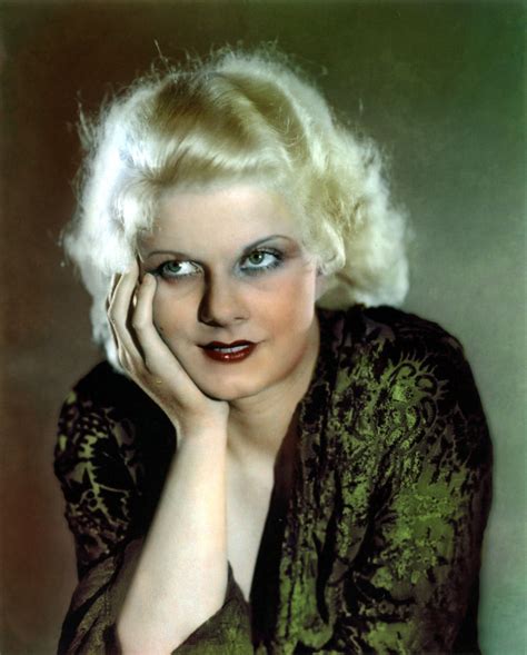 Jean Harlow Color By Chip Springer Jean Harlow Harlow Golden Age