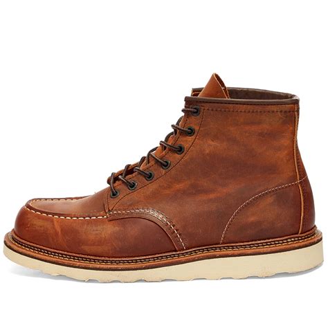Red Wing 1907 Heritage Work 6 Moc Toe Boot Copper Rough And Tough End