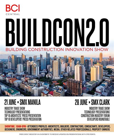 Buildcon Manila 2022 Bci Building Construction Innovation Show Smx
