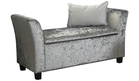 Buy Gfw Verona Window Velvet Seat Grey Ottomans Argos