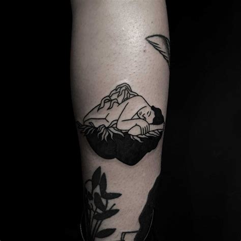sleeping woman tattoo by berkin donmezz tattoos tattoos for women minimal tattoo