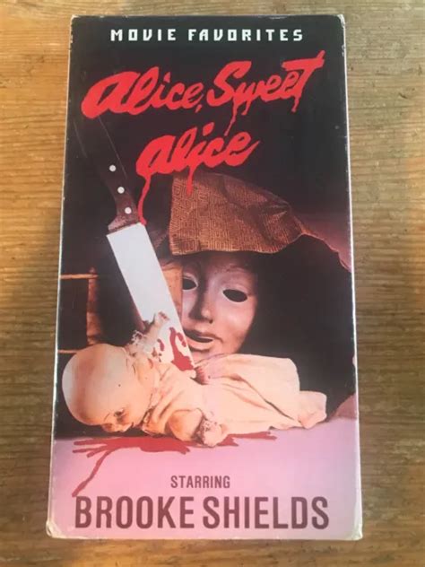 Alice Sweet Alice Starring Brooke Shields Vintage Vhs Tape Horror Slasher Eur