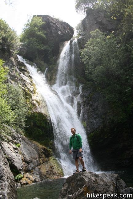 Big sur mile markers map with landmarks for central coast where rat creek slide is located. Salmon Creek Falls in Los Padres National Forest | Big sur ...