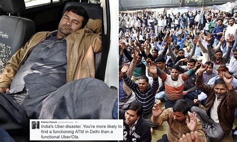 delhi s indefinite uber ola strike enters its fourth day daily mail online