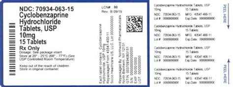 Cyclobenzaprine Hydrochloride Denton Pharma Inc Fda Package Insert