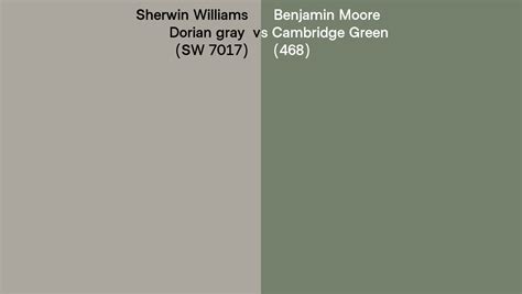 Sherwin Williams Dorian Gray Sw Vs Benjamin Moore Cambridge