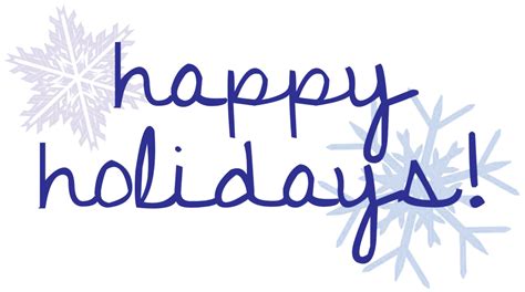 Happy Holidays Png Transparent Clipart