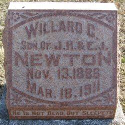 Willard C Newton 1886 1911 Find A Grave Memorial