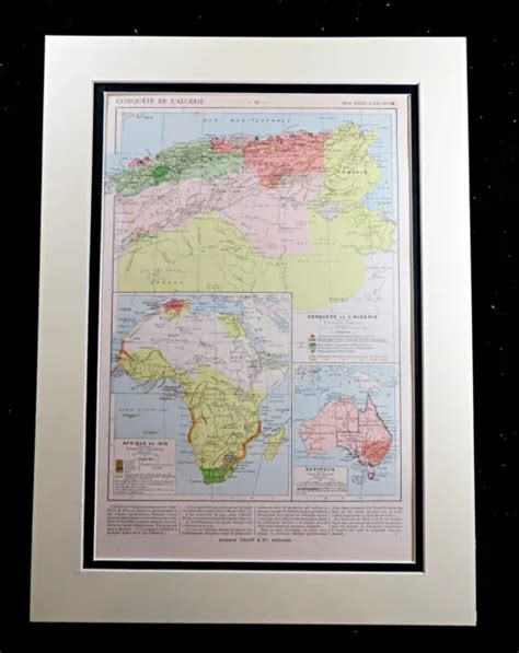 MAP OF COLONIAL Africa European Colonies Old Empire Lands French