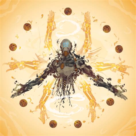 Zenyatta 21 Days Of Overwatch By Chasingartwork On Deviantart