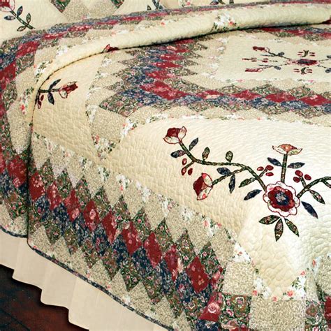 Victorian Treasures Floral Patchwork Quilt Bedding Victorian Quilts