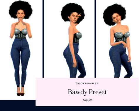Black Sims Body Preset Cc Sims 4 Mmsims Preset Af Nose 1 And 2