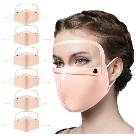 Buy Pcs Adult Dustproof Reusable Protect Face Mask With Detachable Eyes Shield At Affordable