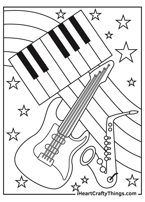 Printable Music Coloring Pages Updated 2021