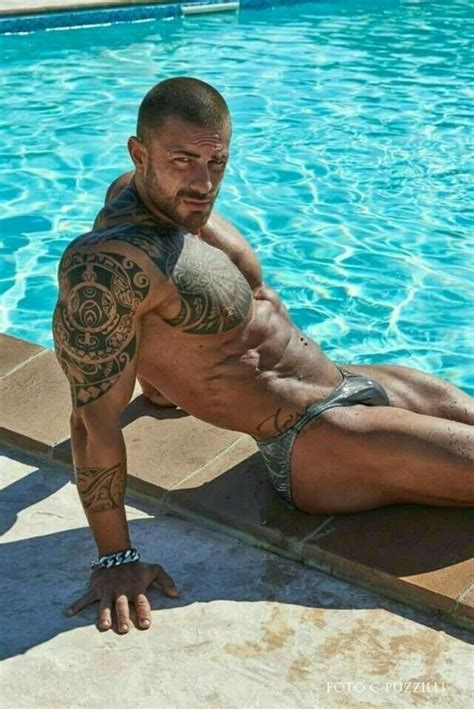 Pin By Mike Vierkant On Tattooed Men Sexy Men Man Swimming Mens Muscle