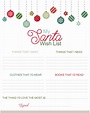 6 Best Printable Christmas Gift Wish List PDF for Free at Printablee