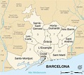 Barcelona districts map - Map of barcelona districts spain (Catalonia ...