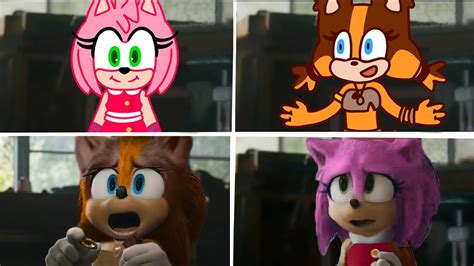 Sonic The Hedgehog Movie Sticks Sonic Boom Vs Amy Sonic Boom Uh Meow