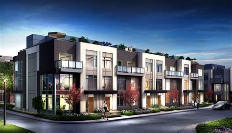 Dwell Back To Back Townhomes In Etobicoke Townhouse Exterior Modern