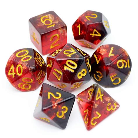 Haxtec Dnd Dice Set 7pcs Polyhedral Dice For Roleplaying Dice Games As