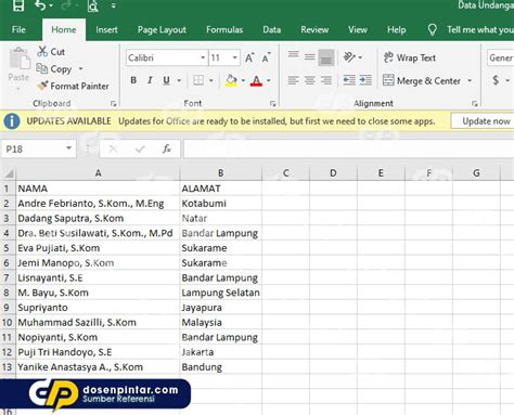 Cara Membuat Label Undangan Otomatis Di Word And Excel Mudah