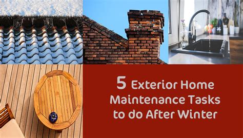 5 Exterior Home Maintenance Tasks To Do After Winter