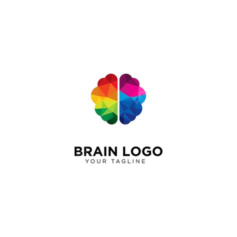 Creative Logo Design Vector Hd Images Creative Poly Color Brain Logo