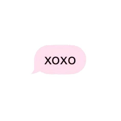 Aesthetic Text Writing Message Xoxo Sticker By Pastelsunmi