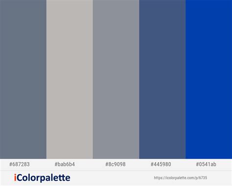 Pale Sky Nobel Oslo Gray East Bay Cobalt Color Scheme