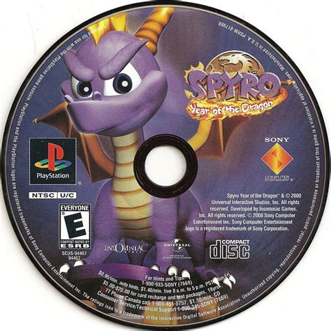 spyro year of the dragon cover or packaging material mobygames