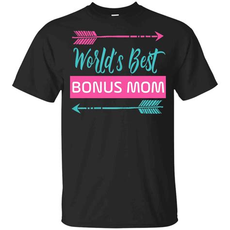 Best Bonus Mom Ever Cute Stepmom T Tshirt Unisex Tshirtblack Minaze