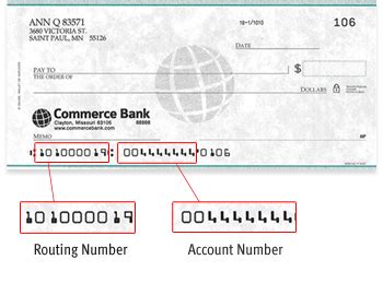 Consult our website if you're unsure what the individual number of your bank is and you'll find all. Commerce Bank Routing Number - Banks America