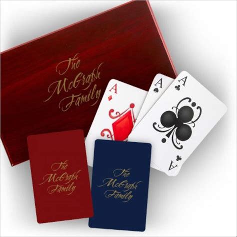 Personalized 2 Decks Of Playing Cards Foil Name Or Saying Etsy