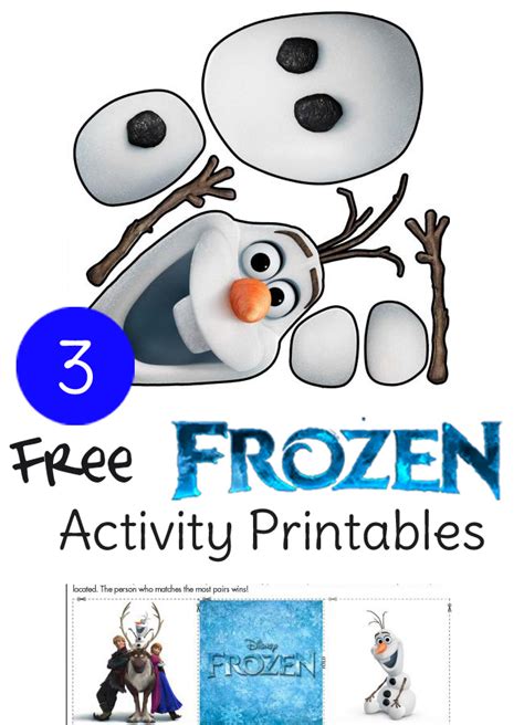 Disney Movie Fun Printable Frozen Activity Sheets Dis