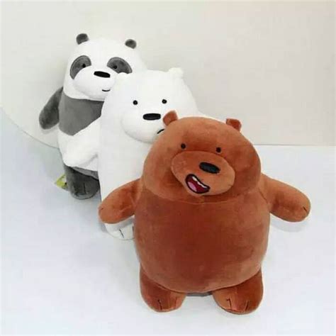 Boneka Original Miniso We Bare Bears 30cm Shopee Indonesia