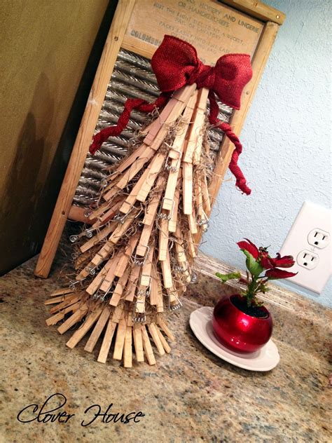 Clover House Clothespin Christmas Tree