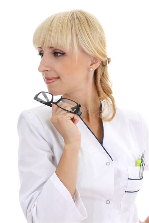 Attractive Nurse With Glasses Stock Image Image Of Practice Healthy 15832669