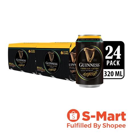 Bundle Of 24 Guinness Foreign Extra Stout Can 320ml Sgd 6 Off With