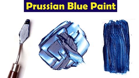 How To Make Prussian Blue Paint Mix Acrylic Colors Youtube